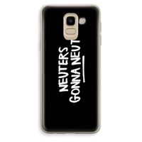 Neuters (zwart): Samsung Galaxy J6 (2018) Transparant Hoesje