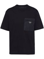 Prada t-shirt Re-Nylon à empiècements - Noir - thumbnail