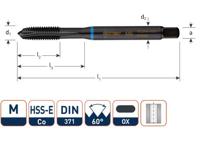 Rotec Machinetap din371 m10 rvs