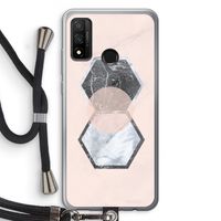 Creatieve toets: Huawei P Smart (2020) Transparant Hoesje met koord