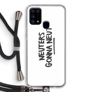 Neuters: Samsung Galaxy M31 Transparant Hoesje met koord