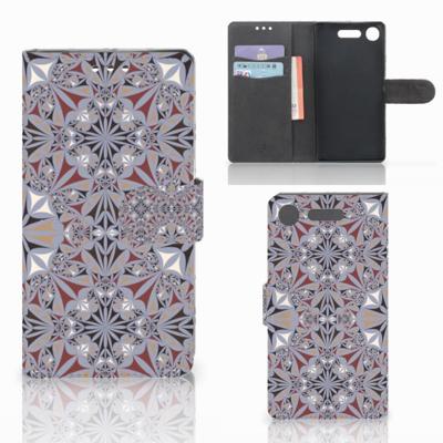 Sony Xperia XZ1 | Bookcase | Flower Tiles