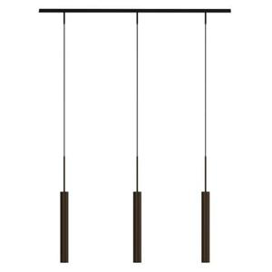 Audo Copenhagen Tubulaire Rail cluster 3 hanglamp lineair Bronzed