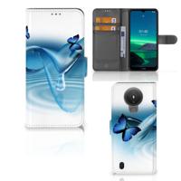 Nokia 1.4 | Telefoonhoesje | Met pasjeshouder | Vlinders