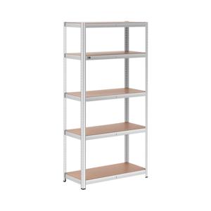 Stellingkast - 100 x 50 x 200 cm - voor 5 x 150 kg - Grijs