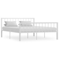 Bedframe metaal wit 160x200 cm