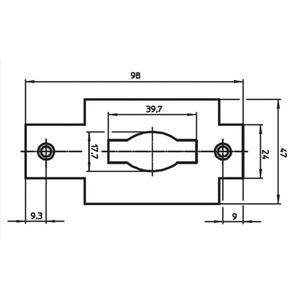 SLUITPLAAT RVS 452 LS/RS