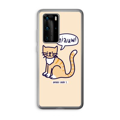 Miauw: Huawei P40 Pro Transparant Hoesje
