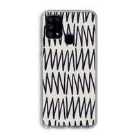 Marrakech Zigzag: Samsung Galaxy M31 Transparant Hoesje