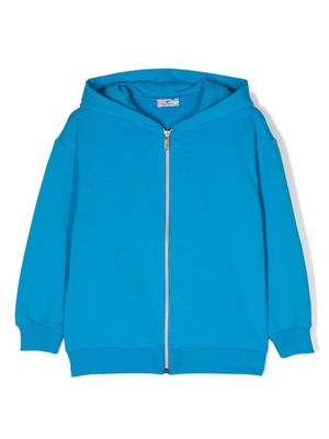 Chiara Ferragni Kids veste à logo brodé - Bleu