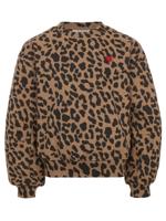LOOXS 10sixteen winter sweater meisjes - bruin - luipaard