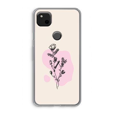 Roses are red: Google Pixel 4a Transparant Hoesje