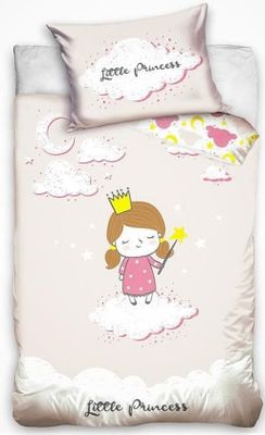 Carbotex Little Prince Dekbedovertrek - 100x135 cm - roze