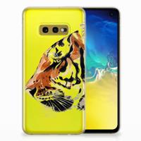 Smartphone hoesje Samsung Galaxy S10e Watercolor Tiger