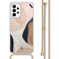 Samsung Galaxy A23 hoesje met koord - Abstract dots Samsung Galaxy A23 hoesje met koord - Abstract dots