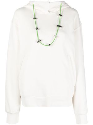 AMBUSH hoodie à lien de resserrage - Blanc