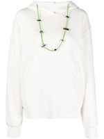 AMBUSH hoodie à lien de resserrage - Blanc