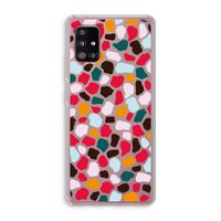 Colored Giraffe: Samsung Galaxy A51 5G Transparant Hoesje