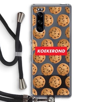 Koekerond: Sony Xperia 5 Transparant Hoesje met koord