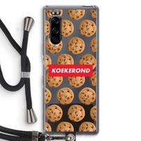 Koekerond: Sony Xperia 5 Transparant Hoesje met koord