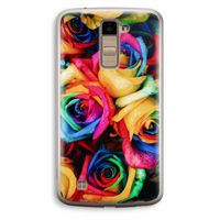 Neon bloemen: LG K10 (2016) Transparant Hoesje