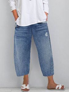Solid Casual Jeans