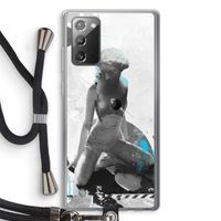 I will not feel a thing: Samsung Galaxy Note 20 / Note 20 5G Transparant Hoesje met koord