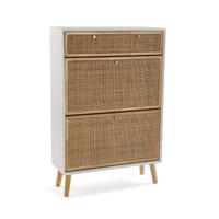 Schoenenrek Versa Vega Rotan Paulownia hout 25,5 x 106 x 70 cm