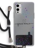 Sterren: OnePlus 9 Transparant Hoesje met koord Sterren: OnePlus 9 Transparant Hoesje met koord
