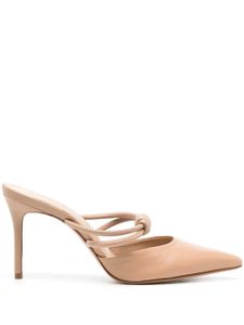 Schutz escarpins Lela 85 mm en cuir - Rose