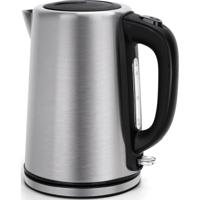 Waterkoker - Aigi Ribon - 1.7 Liter - Snelkookfunctie - 3000 Watt - Geborsteld RVS - Zwart/Zilver Waterkoker - Aigi Ribon - 1.7 Liter - Snelkookfunctie - 3000 Watt - Geborsteld RVS - Zwart/Zilver