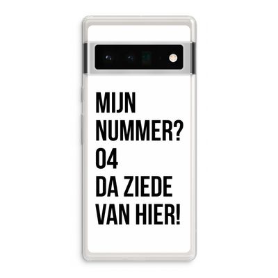 Da ziede van hier: Google Pixel 6 Pro Transparant Hoesje