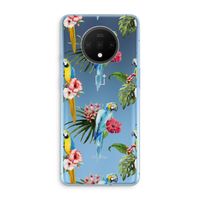 Kleurrijke papegaaien: OnePlus 7T Transparant Hoesje