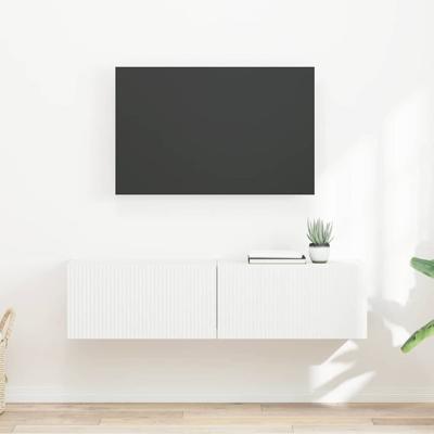 TV Wandkast 2 pcs Wit 60 x 31 x 29.5 cm Bewerkt hout TV Wandkast 2 pcs Wit 60 x 31 x 29.5 cm Bewerkt hout