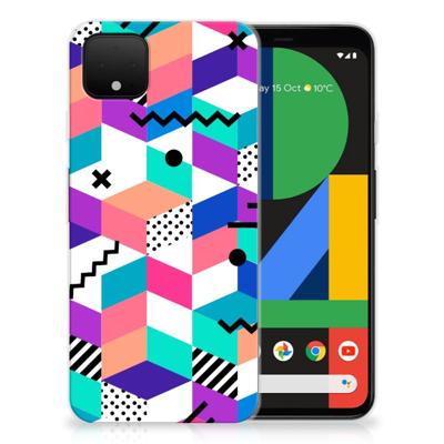 Google Pixel 4 XL | TPU Hoesje | Blokken Kleurrijk
