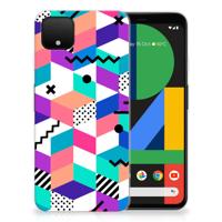 Google Pixel 4 XL | TPU Hoesje | Blokken Kleurrijk