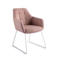Jesper Home Eetkamerstoel 'Noto' Slide White, kleur Vintage Rose