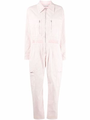 Stella McCartney combinaison zippée à manches longues - Rose