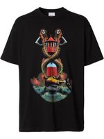 Burberry t-shirt oversize à imprimé graphique - Noir