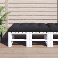 VidaXL Palletkussen 120x80x12 cm stof zwart