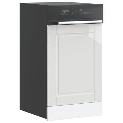 Vaatwaspaneel Porto 45x1,5x67 cm bewerkt hout hoogglans wit