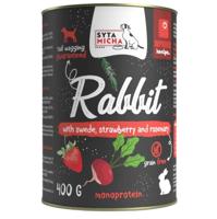 SYTA MICHA Chef Rabbit with turnip, strawberry and rosemary - natvoer voor honden - 400g