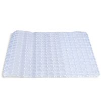 Anti-slip badkamer douche/bad mat transparant PVC 50 x 50 cm - thumbnail