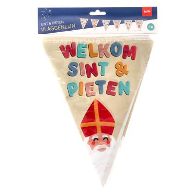 Folat BV Vlaggenlijn welkom sint & pieten, 6 meter