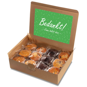 Muffin box "Bedankt!"