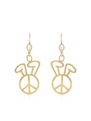 Natasha Zinko boucles d'oreilles à motif symbole de la paix