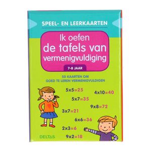 Speel- en leerkaarten - Ik oefen de tafels van vermenigvuldiging