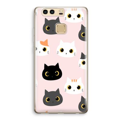 Katten: Huawei P9 Transparant Hoesje
