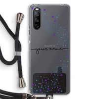 Sterren: Sony Sony Xperia 10 III Transparant Hoesje met koord