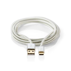 Nedis USB-Kabel | USB-A Male naar USB-C Male | 480 Mbps | 1 m | 1 stuks - CCTB60600AL10 CCTB60600AL10